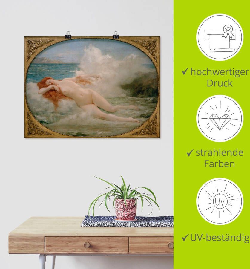 Artland Artprint Geboorte van Venus als artprint van aluminium artprint voor buiten artprint op linnen poster in verschillende maten. maten