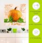 Artland Artprint Gele pompoen met groene bladeren als poster muursticker in verschillende maten - Thumbnail 6