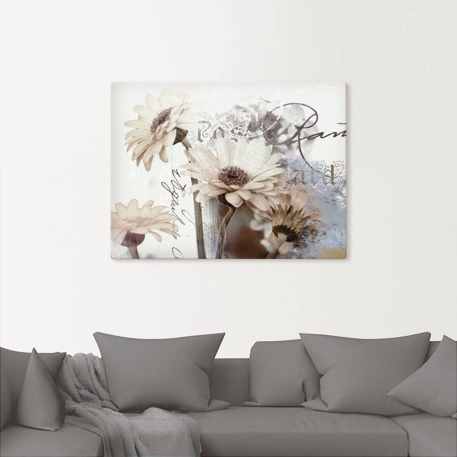 Artland Artprint Gerbera's_Detail als artprint op linnen poster muursticker in verschillende maten