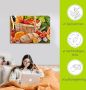 Artland Artprint Gezond leven fruit en groentenmand als artprint van aluminium artprint op linnen muursticker of poster in verschillende maten - Thumbnail 6