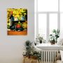 Artland Artprint Glazen met rode wijn op oud vat als poster muursticker in verschillende maten - Thumbnail 2