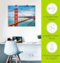 Artland Artprint Golden Gate Bridge als artprint van aluminium artprint voor buiten artprint op linnen poster muursticker - Thumbnail 5