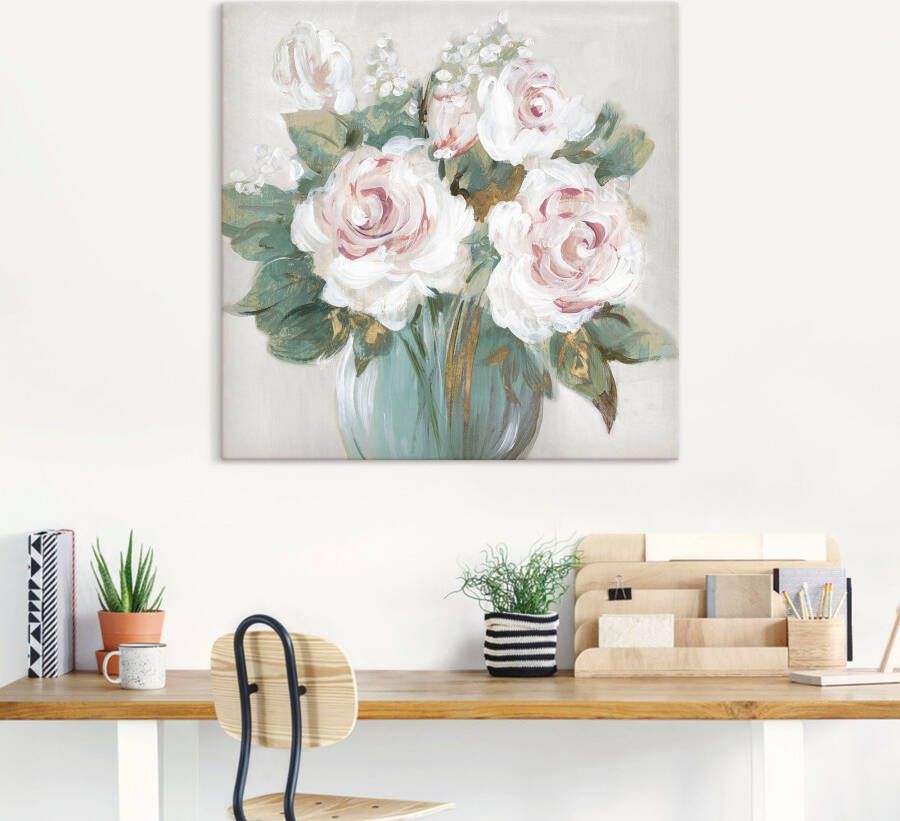 Artland Artprint Gouden bos bloemen als artprint van aluminium artprint voor buiten artprint op linnen poster in verschillende maten. maten