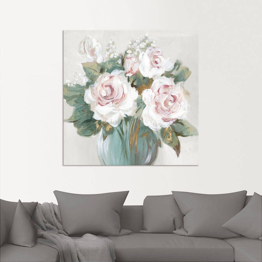 Artland Artprint Gouden bos bloemen als artprint van aluminium artprint voor buiten artprint op linnen poster in verschillende maten. maten