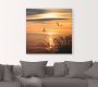 Artland Artprint Gouden zee-impressies als artprint op linnen muursticker in verschillende maten - Thumbnail 2