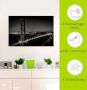 Artland Artprint Goudgeel bord met karaf Golden Gate Bridge s avonds als artprint van aluminium artprint voor buiten muursticker in diverse maten - Thumbnail 6