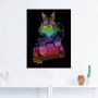 Artland Artprint Grappige dj kat party muziek als artprint van aluminium artprint op linnen muursticker of poster in verschillende maten - Thumbnail 4