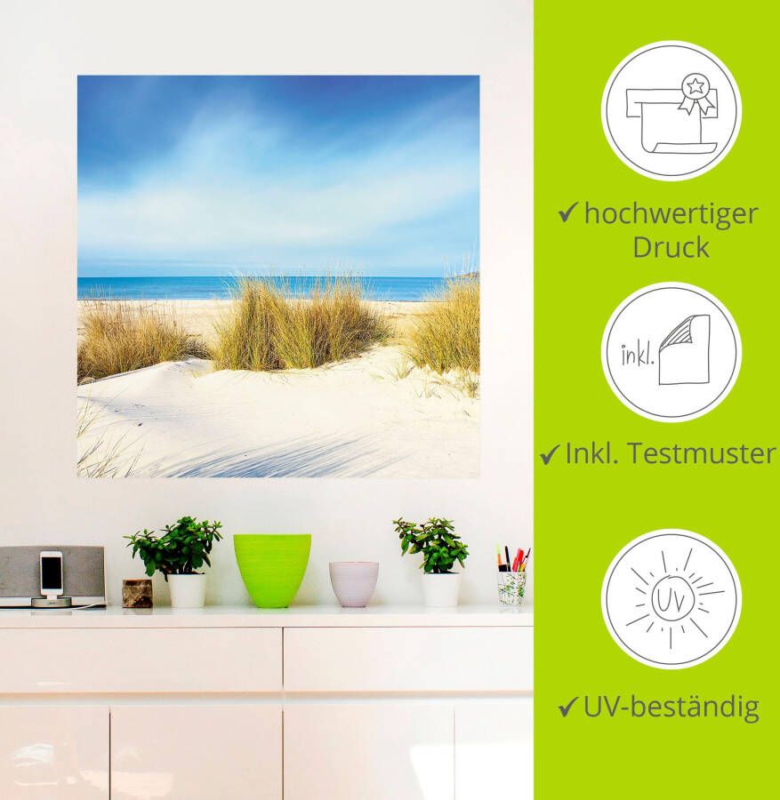 Artland Artprint Gras op zandduinen als artprint op linnen poster muursticker in verschillende maten