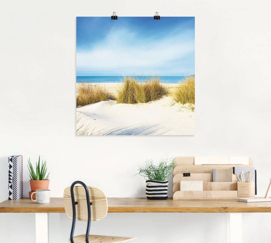 Artland Artprint Gras op zandduinen als artprint op linnen poster muursticker in verschillende maten