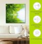 Artland Artprint Groene blaadjes reflecteren in het water als artprint op linnen poster muursticker in verschillende maten - Thumbnail 5