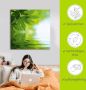 Artland Artprint Groene blaadjes reflecteren in het water als artprint op linnen poster muursticker in verschillende maten - Thumbnail 6