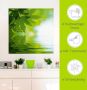 Artland Artprint Groene blaadjes reflecteren in het water als artprint op linnen poster muursticker in verschillende maten - Thumbnail 4