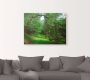 Artland Artprint Groene weg door het bos als artprint op linnen poster in verschillende formaten maten - Thumbnail 2