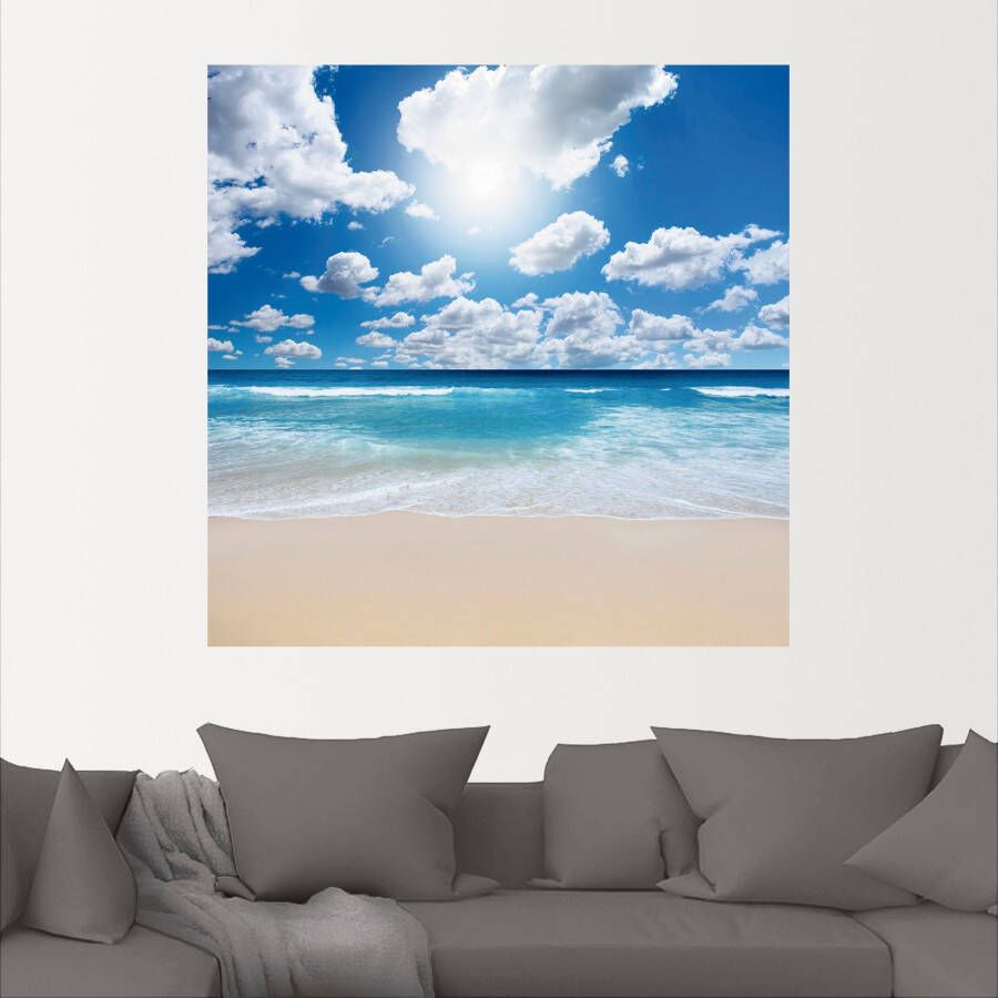 Artland Artprint Groot strandlandschap als artprint op linnen poster muursticker in verschillende maten