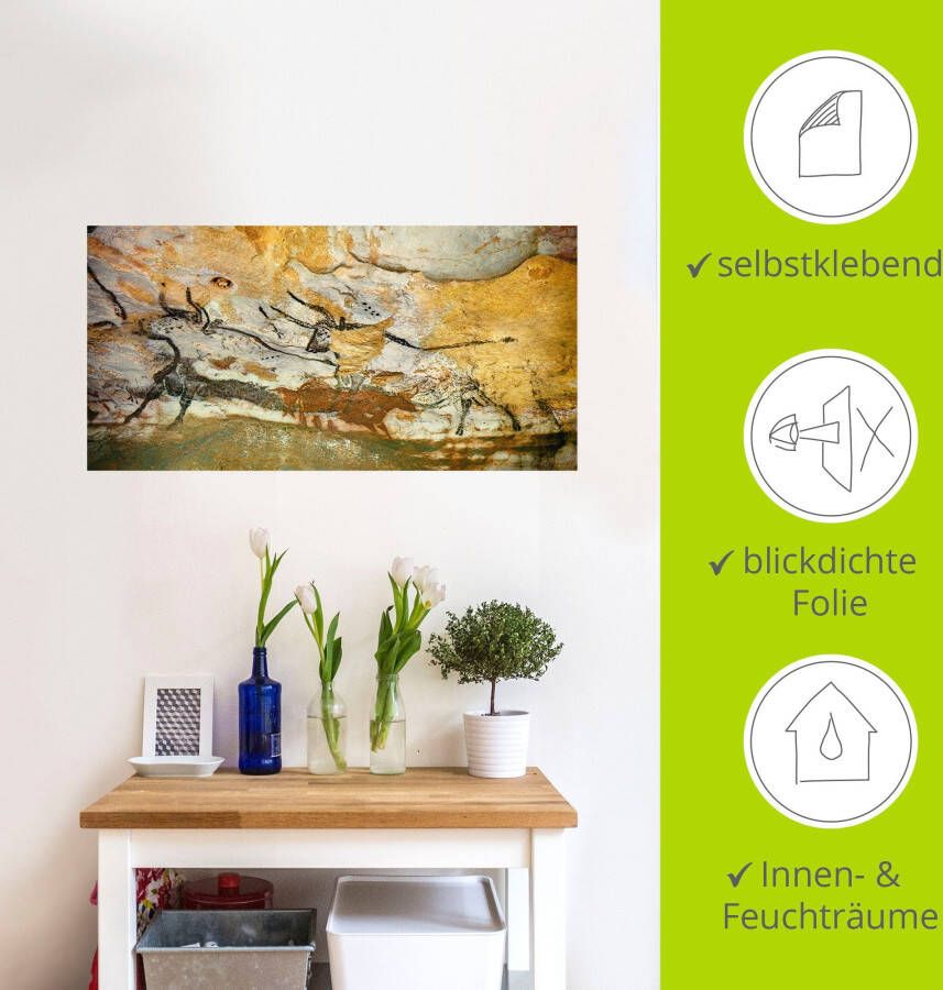 Artland Artprint Grot van Lascaux stieren als artprint op linnen poster muursticker in verschillende maten