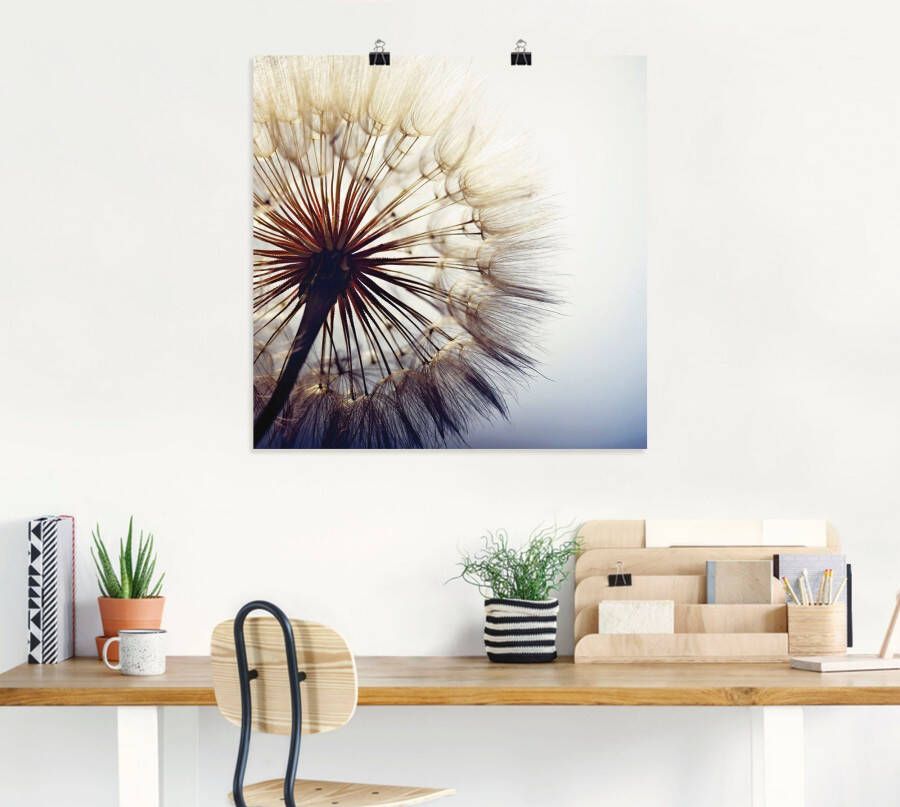 Artland Artprint Grote pluizenbol als artprint van aluminium artprint voor buiten artprint op linnen poster muursticker