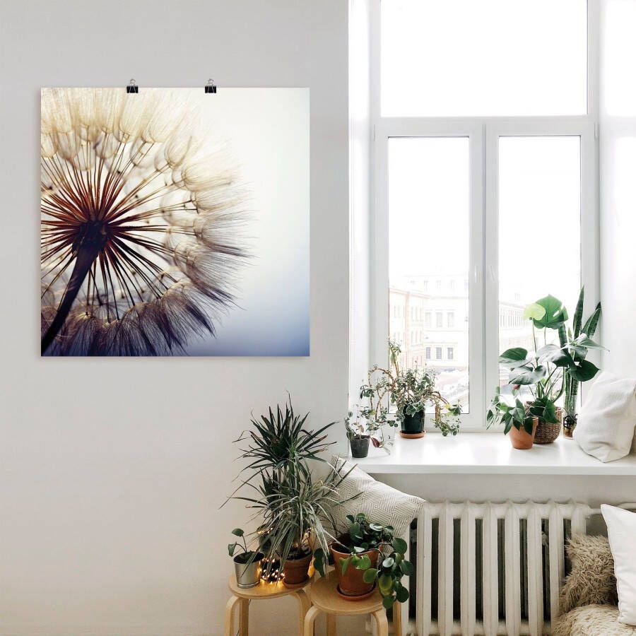 Artland Artprint Grote pluizenbol als artprint van aluminium artprint voor buiten artprint op linnen poster muursticker