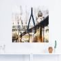 Artland Artprint Hamburg Skyline collage III als artprint op linnen muursticker in verschillende maten - Thumbnail 3