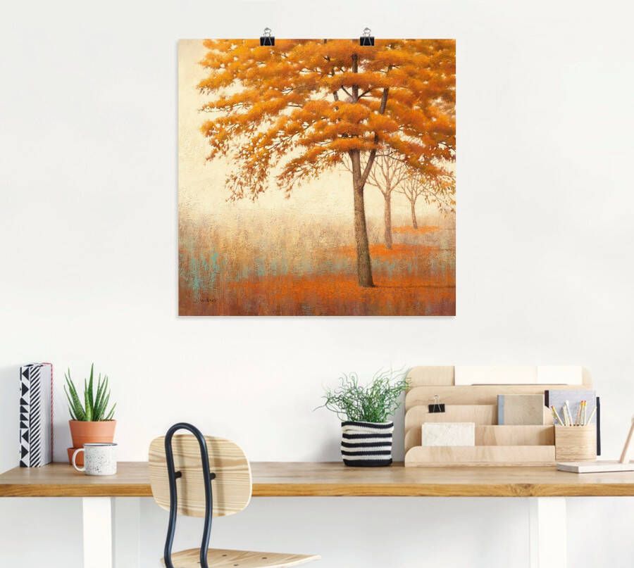 Artland Artprint Herfst boom I als artprint op linnen poster in verschillende formaten maten