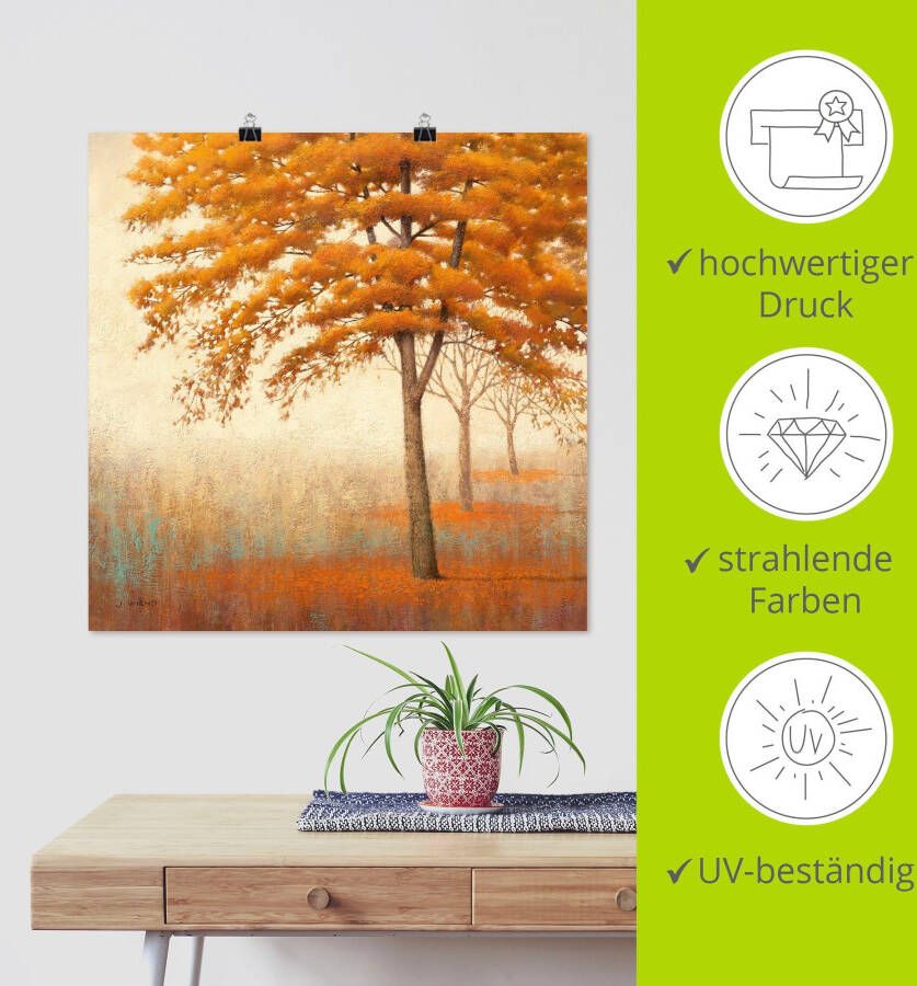 Artland Artprint Herfst boom I als artprint op linnen poster in verschillende formaten maten