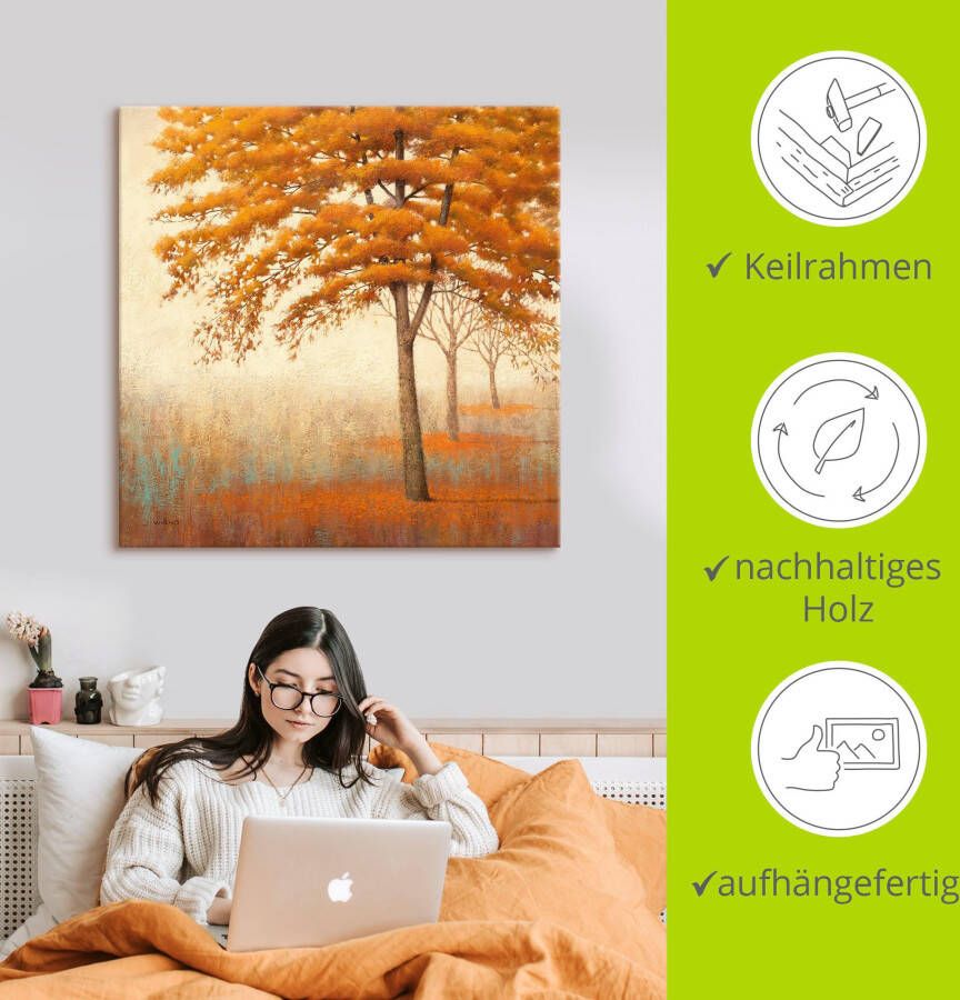 Artland Artprint Herfst boom I als artprint op linnen poster in verschillende formaten maten