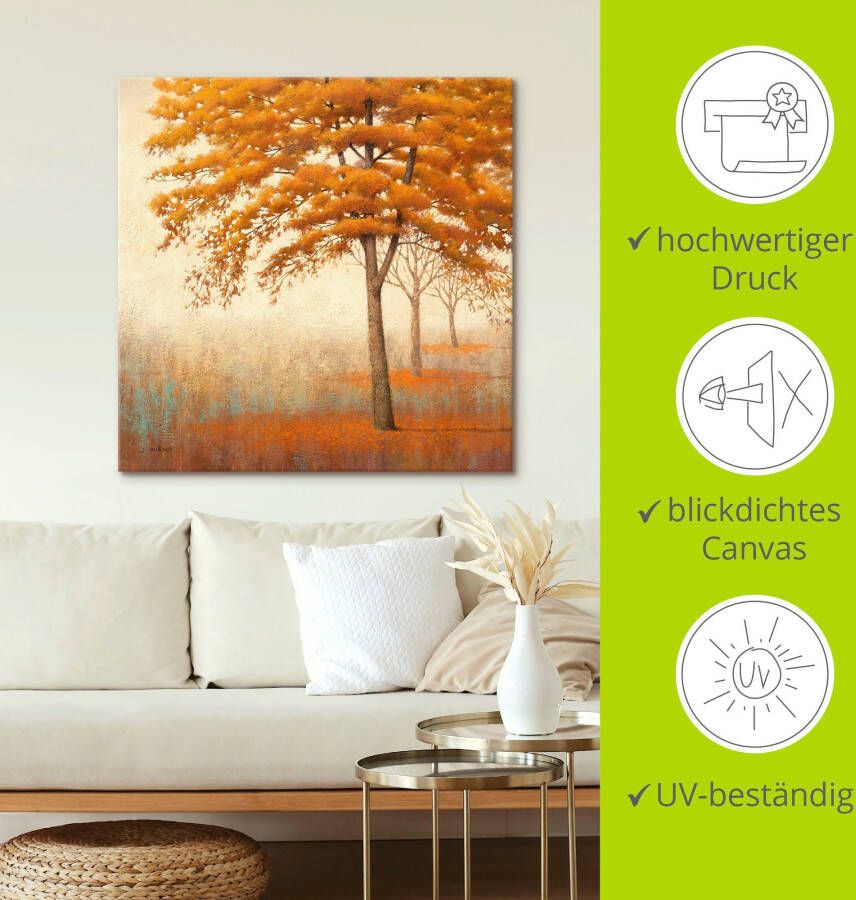 Artland Artprint Herfst boom I als artprint op linnen poster in verschillende formaten maten