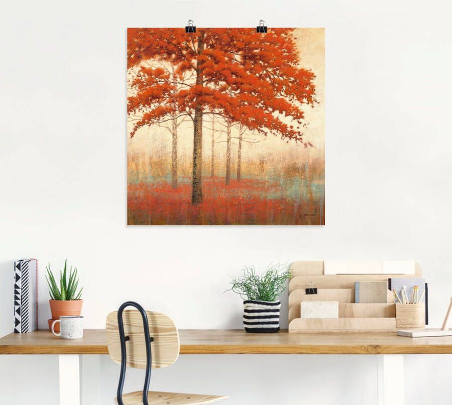 Artland Artprint Herfst boom II als artprint op linnen poster in verschillende formaten maten