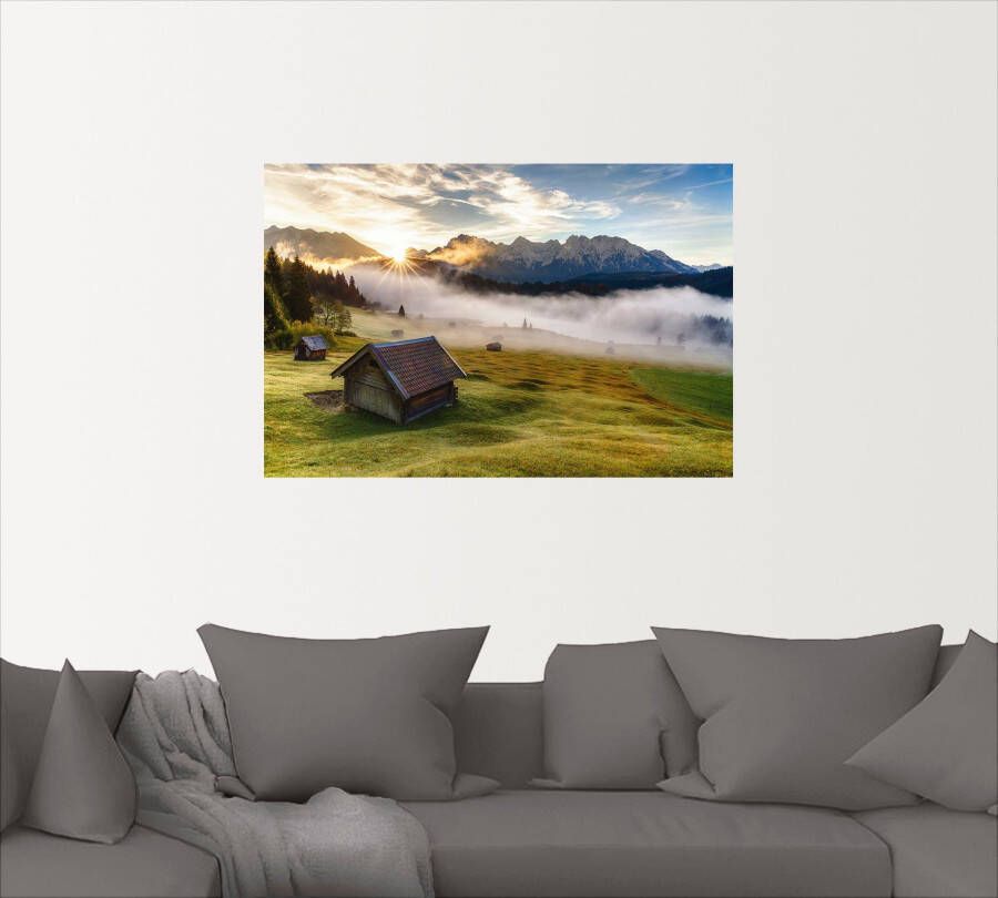 Artland Artprint Herfst in Beieren als artprint van aluminium artprint op linnen muursticker verschillende maten