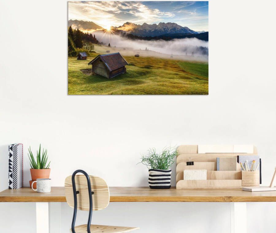 Artland Artprint Herfst in Beieren als artprint van aluminium artprint op linnen muursticker verschillende maten