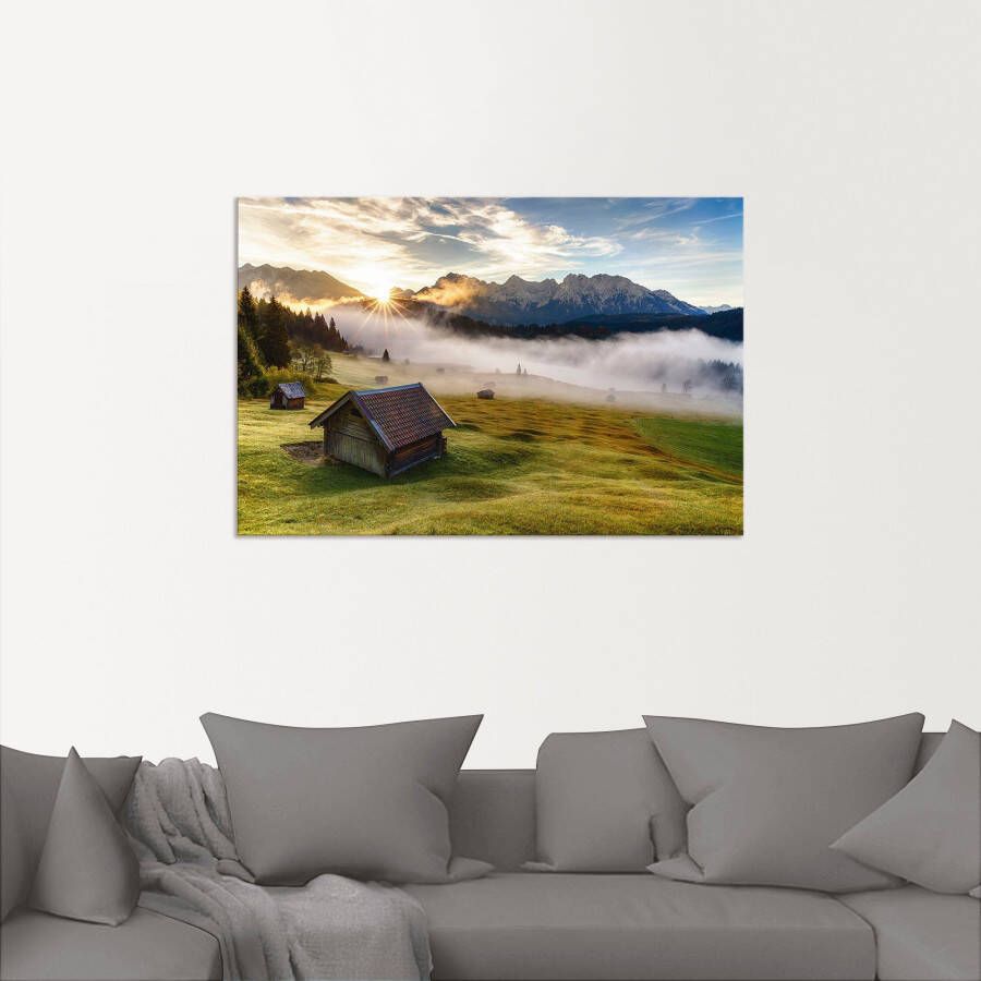 Artland Artprint Herfst in Beieren als artprint van aluminium artprint op linnen muursticker verschillende maten