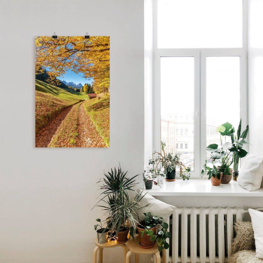 Artland Artprint Herfst in Beieren als artprint van aluminium artprint op linnen muursticker verschillende maten