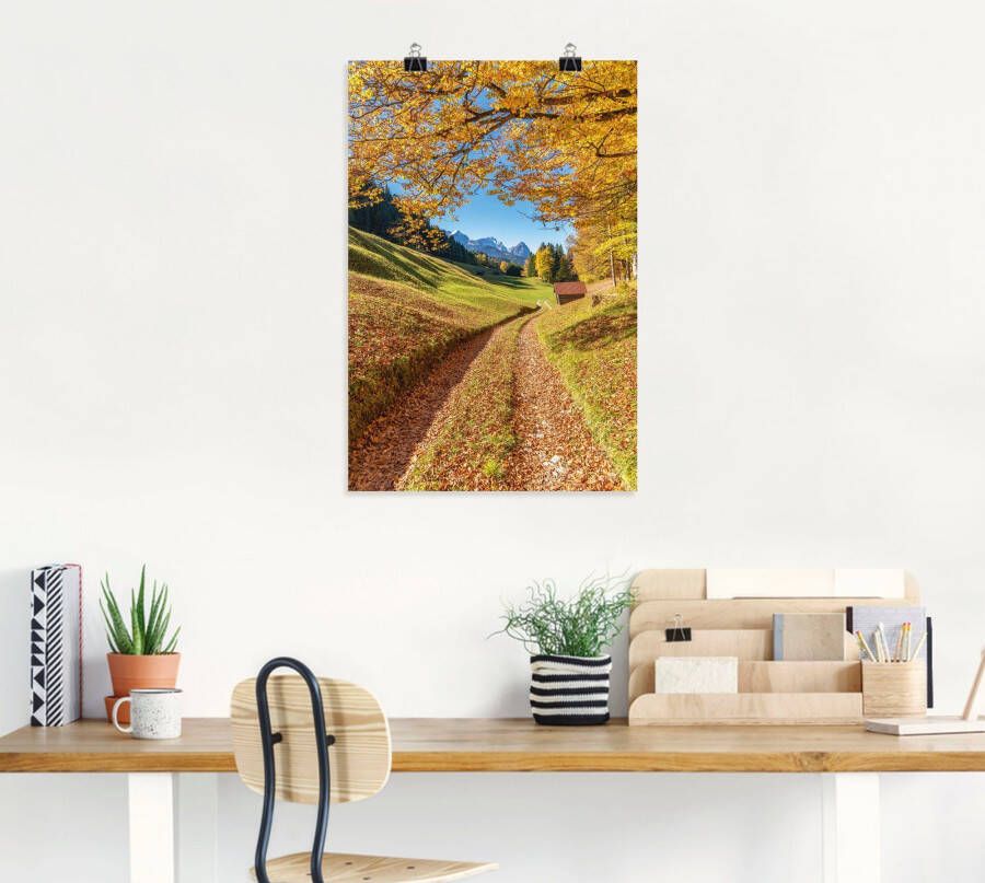 Artland Artprint Herfst in Beieren als artprint van aluminium artprint op linnen muursticker verschillende maten