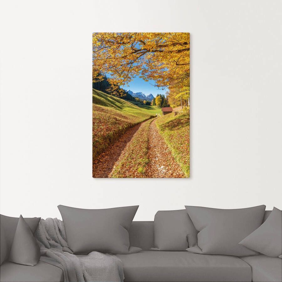 Artland Artprint Herfst in Beieren als artprint van aluminium artprint op linnen muursticker verschillende maten