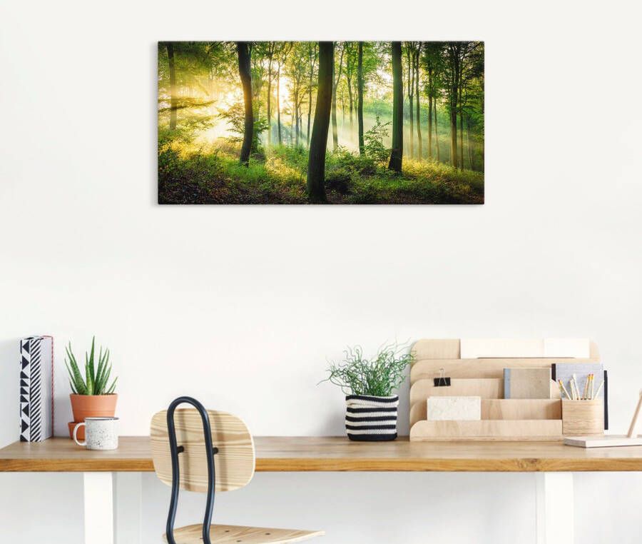 Artland Artprint Herfst in het bos II als artprint van aluminium artprint voor buiten artprint op linnen poster muursticker