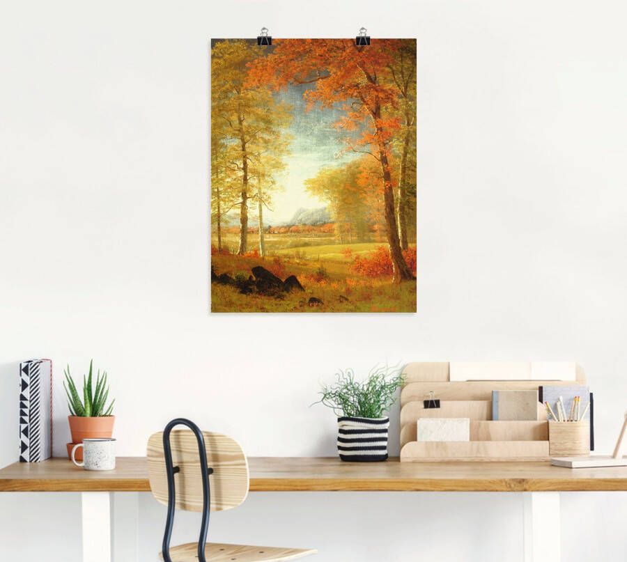 Artland Artprint Herfst in Oneida County New York. als artprint op linnen poster in verschillende formaten maten