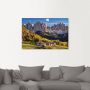 Artland Artprint Herfst in Zuid-Tirol als artprint op linnen poster in verschillende formaten maten - Thumbnail 2