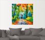 Artland Artprint Herfstige wandeling in het park als artprint van aluminium artprint voor buiten artprint op linnen poster muursticker - Thumbnail 2