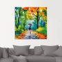 Artland Artprint Herfstige wandeling in het park als artprint van aluminium artprint voor buiten artprint op linnen poster muursticker - Thumbnail 4