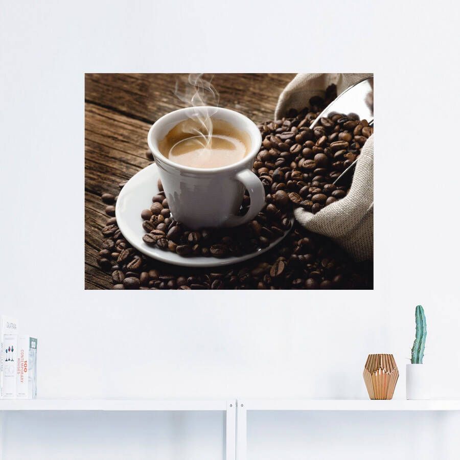 Artland Artprint Hete koffie hete koffie als artprint van aluminium artprint voor buiten artprint op linnen poster muursticker