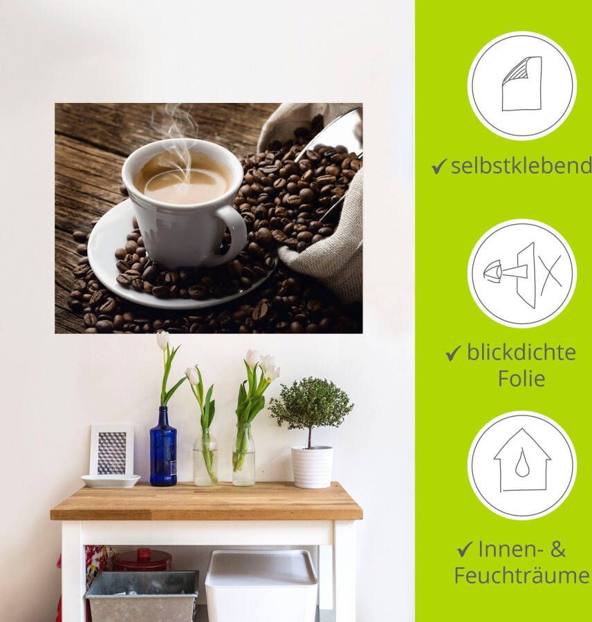 Artland Artprint Hete koffie hete koffie als artprint van aluminium artprint voor buiten artprint op linnen poster muursticker