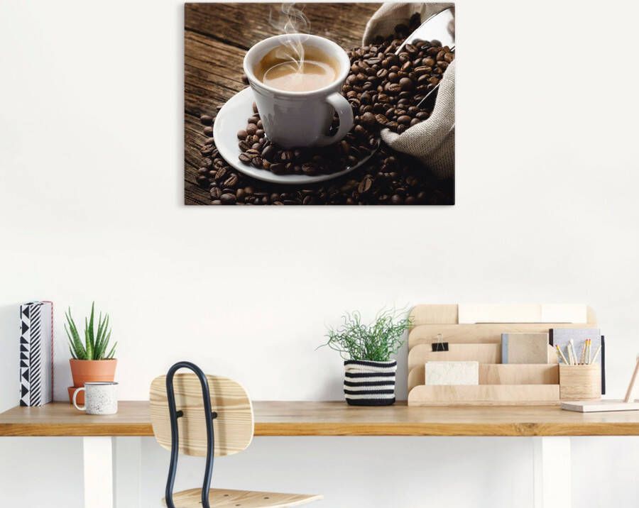 Artland Artprint Hete koffie hete koffie als artprint van aluminium artprint voor buiten artprint op linnen poster muursticker