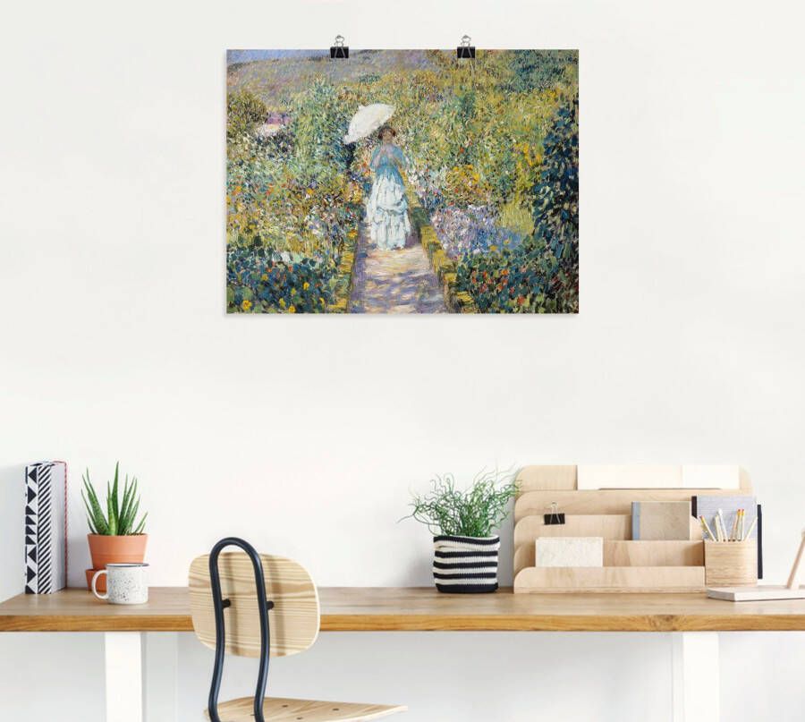 Artland Artprint Hete tuinpad. als artprint op linnen muursticker of poster in verschillende maten