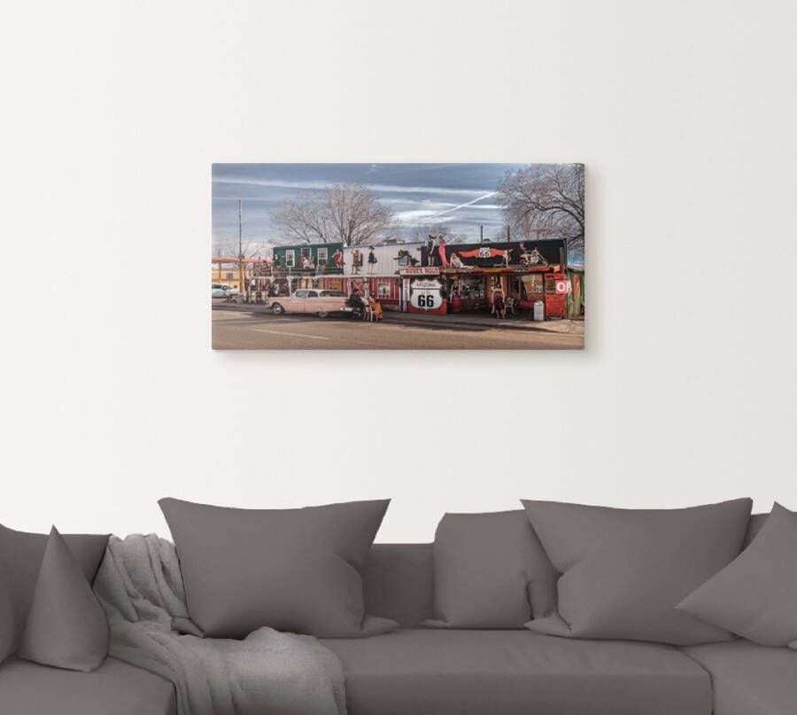 Artland Artprint Historische Route 66 in Seligman als artprint op linnen poster in verschillende formaten maten