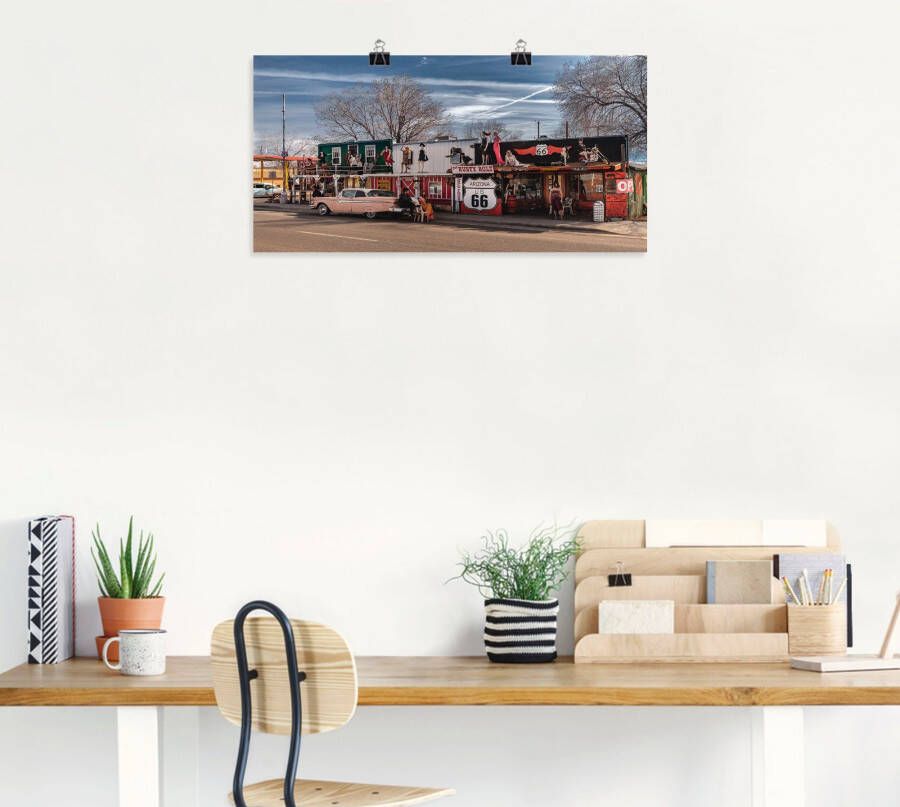 Artland Artprint Historische Route 66 in Seligman als artprint op linnen poster in verschillende formaten maten