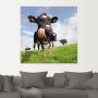 Artland Artprint Holstein-koe met enorme tong als artprint van aluminium artprint voor buiten artprint op linnen poster muursticker - Thumbnail 4