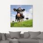 Artland Artprint Holstein-koe met enorme tong als artprint van aluminium artprint voor buiten artprint op linnen poster muursticker - Thumbnail 2