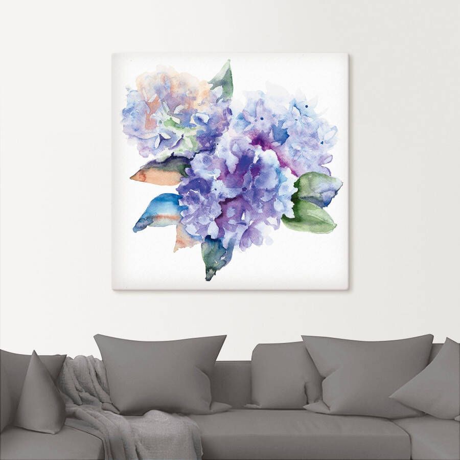 Artland Artprint Hortensia's als artprint op linnen poster in verschillende formaten maten