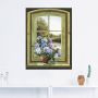 Artland Artprint Hortensia's bij het raam als artprint van aluminium artprint voor buiten artprint op linnen poster muursticker - Thumbnail 2