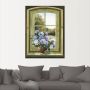 Artland Artprint Hortensia's bij het raam als artprint van aluminium artprint voor buiten artprint op linnen poster muursticker - Thumbnail 4