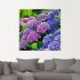 Artland Artprint Hortensia's in de tuin als artprint van aluminium artprint voor buiten artprint op linnen poster muursticker - Thumbnail 3